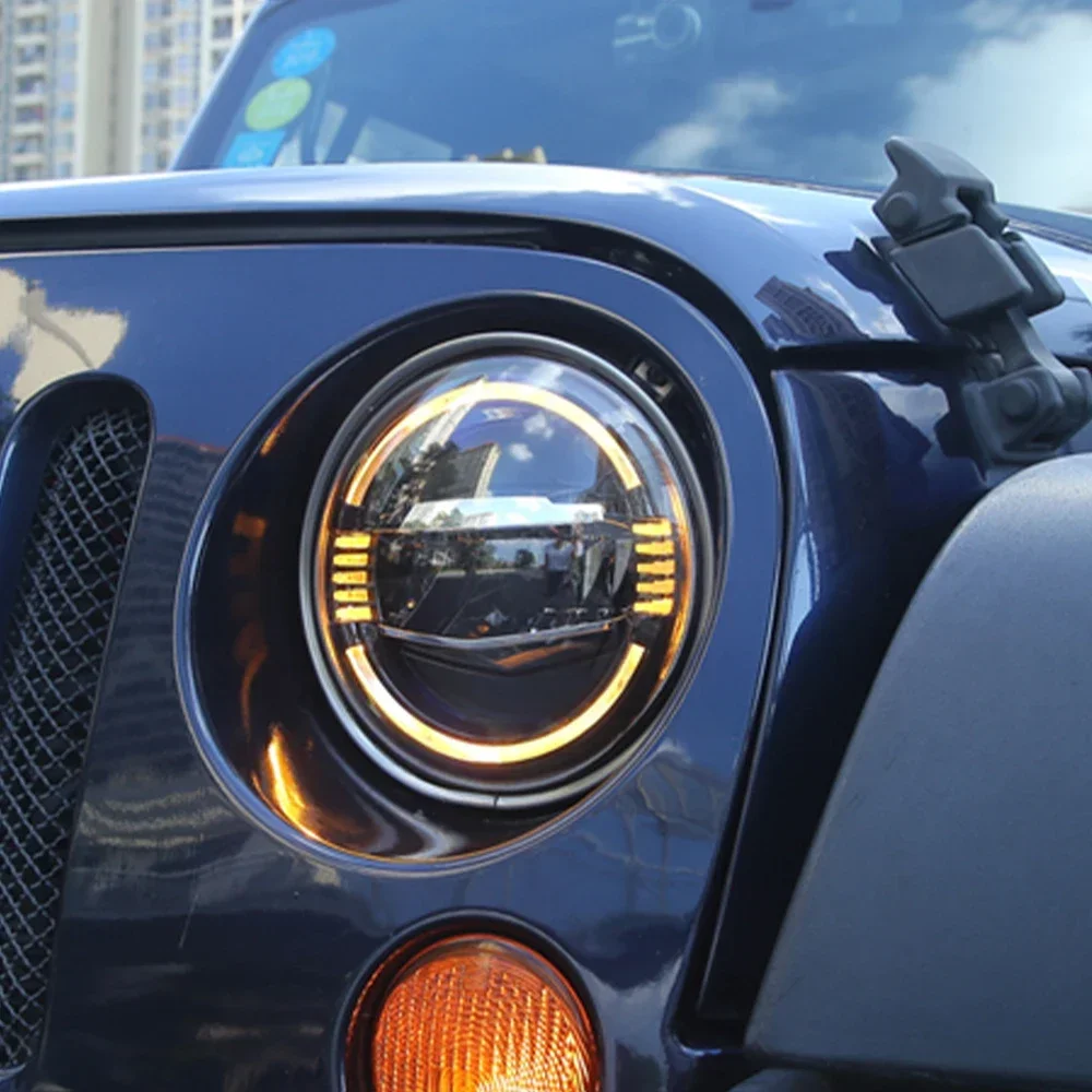 Автомобильные передние фонари Plug and Play для Jeep Wrangler 2007-2017 автоматические