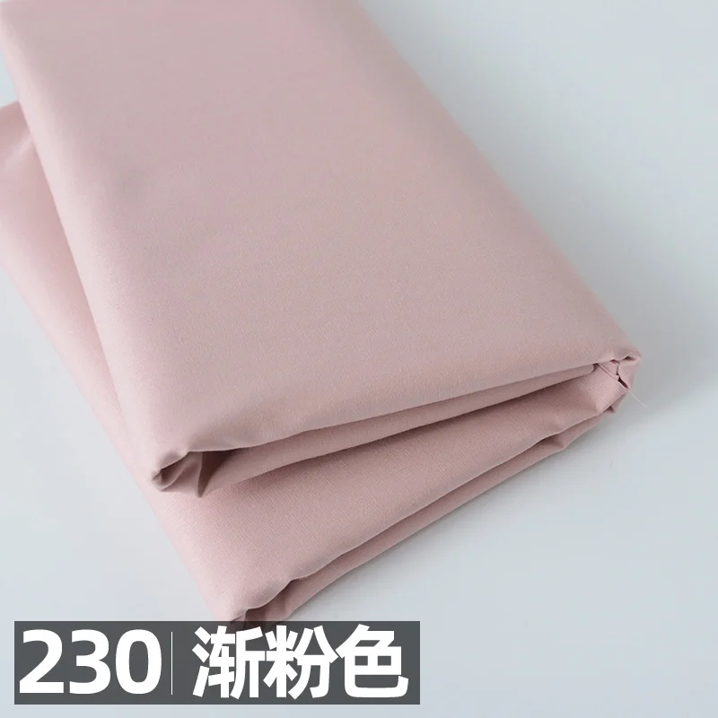 145x50cm Solid Color Poplin Cotton Fabric DIY Children's Wear Cloth Make Bedding Quilt Fabric for Girl Dress B 160-180g/m images - 6