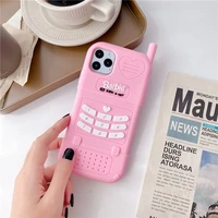 luxury silicone phone case for iphone 11 13 12 pro max mini soft candy cover lovely pink for ipphone iphone xr xs 7 8 plus case