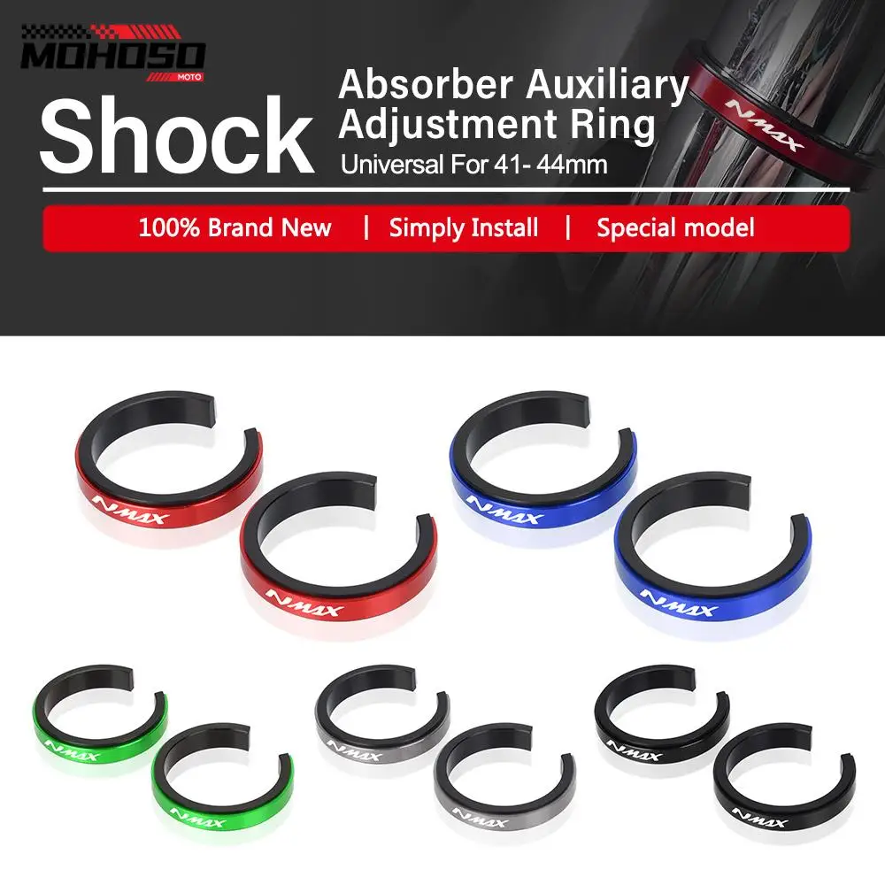 

For Yamaha NMAX 155 160 NMAX155 40-44mm Motorcycle Shock Absorber Auxiliary Adjustment Ring CNC Accessories Front Supensions