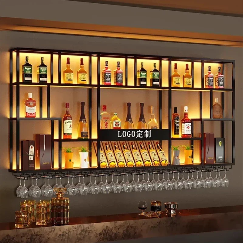 Угловая полка для бутылки с напитком настенная клуба ресторана современный