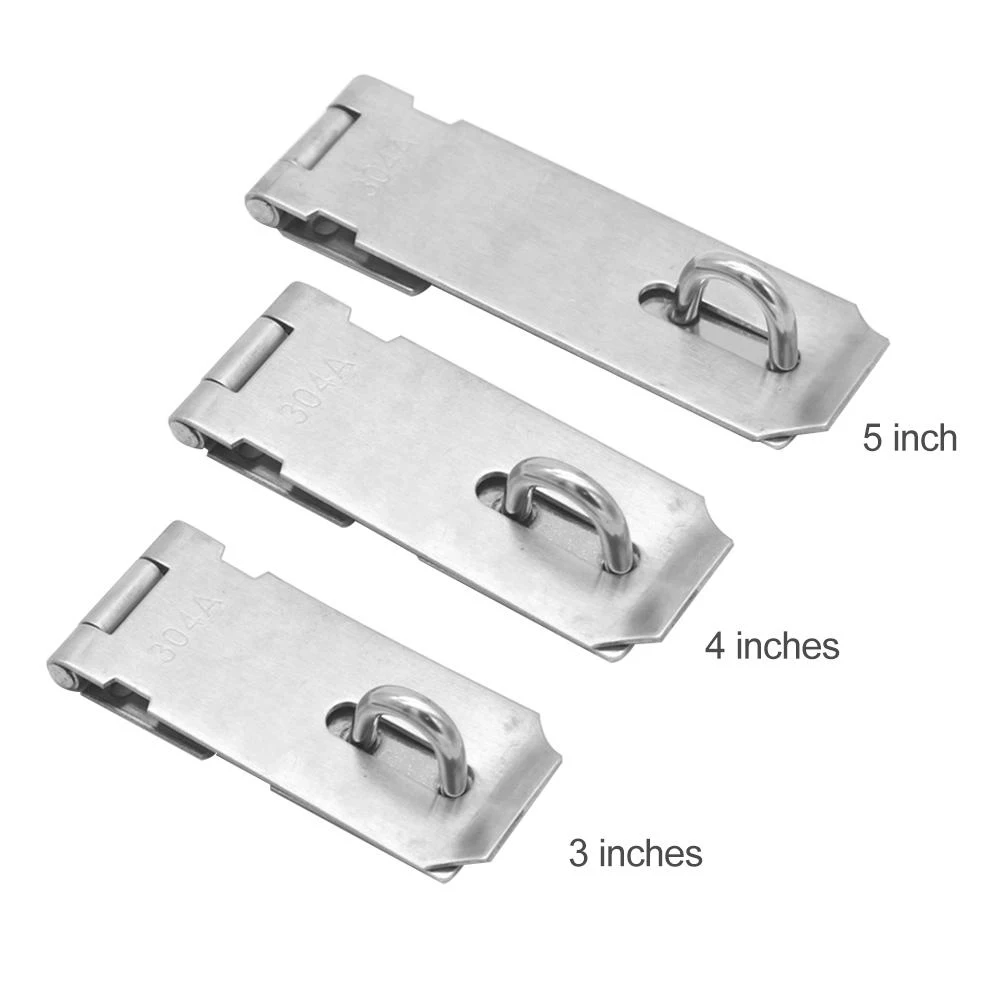 

Cabinet Hasps Stainless Steel Lock Padlock Lock Suspender Accessories 3/4 /5 Inches For Door/cabinet/box/drawer