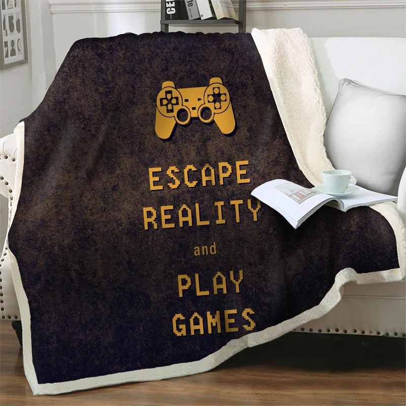 For Bed Sofa Cartoon Sherpa Blanket Kawaii Throw Plush Bedspread Soft Warm Bedding Home Quilt Nap Cover