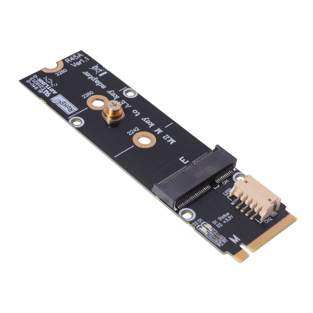 Фото R45A M.2 M keyTo M.2 A/E Key Беспроводная Bluetooth Wi-Fi NIC сетевая карта адаптер INTEL AX210 карта 2230 твердотельный NVMe 2280 2260 №2