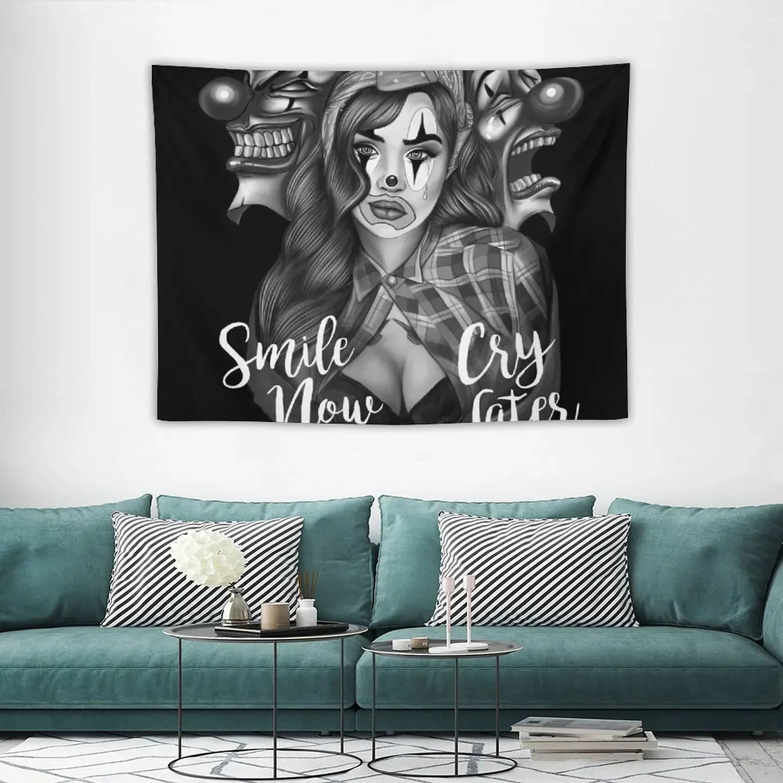 Художественный гобелен Smile Now Cry After декор для комнаты милый домашний декоративные