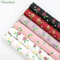 20pcslot muti color roses flowers gift wrapping paper craft papers valentines day flowers packaging materials florist supplies