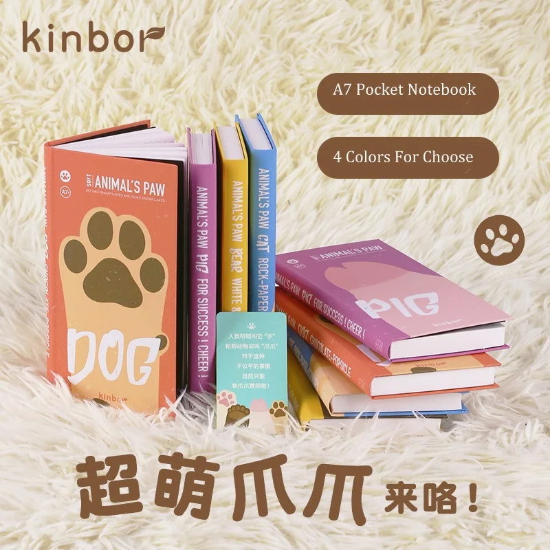 

Kinbor A7 Kawaii Мини Еженедельный планировщик блокнот с жестким покрытием милые когти блокнот дневник ежедневник Маленькая книга эффективность ...