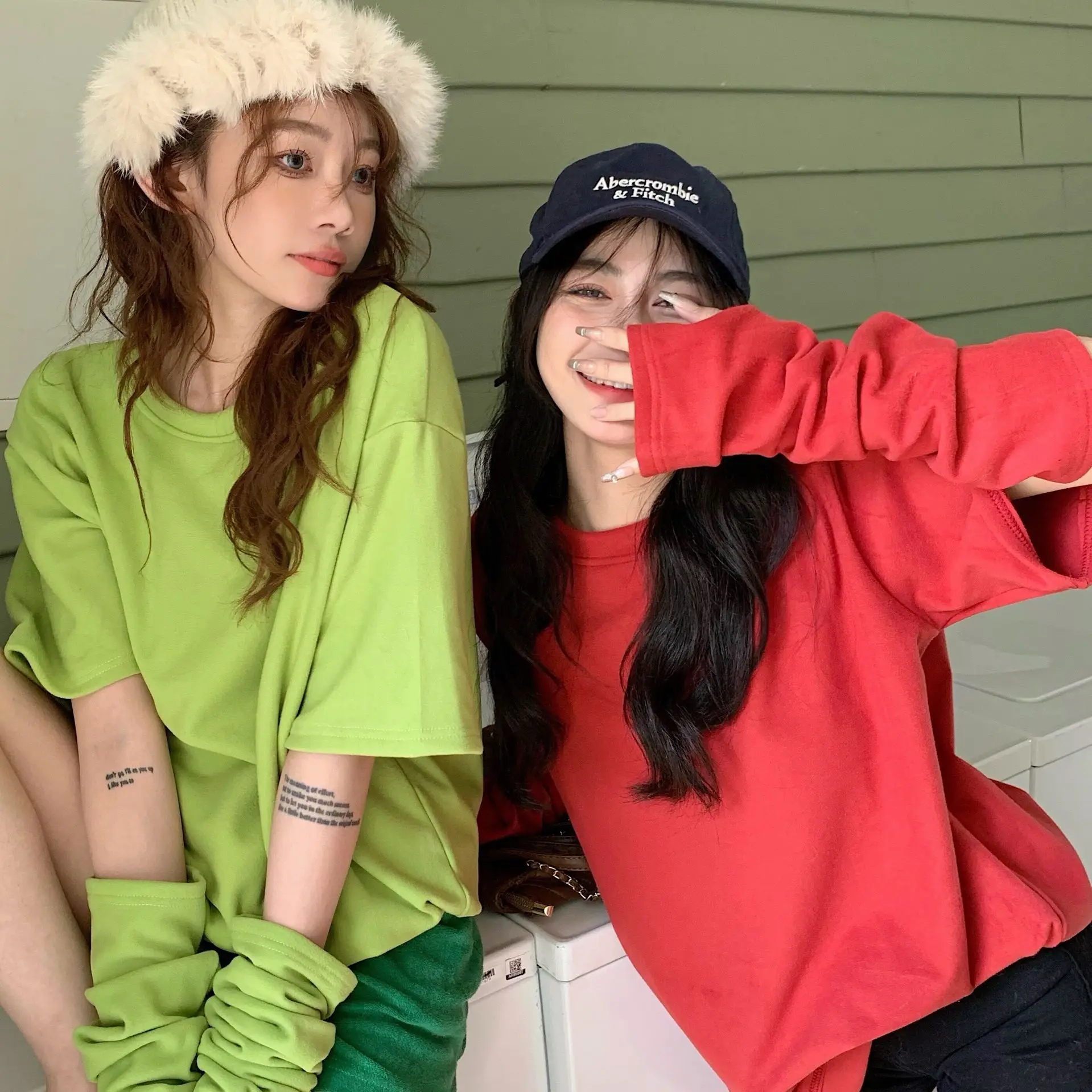 

Футболка женская свободного покроя с круглым вырезом, однотонный простой базовый пуловер с коротким рукавом, топ, Y2K, одежда на весну-лето