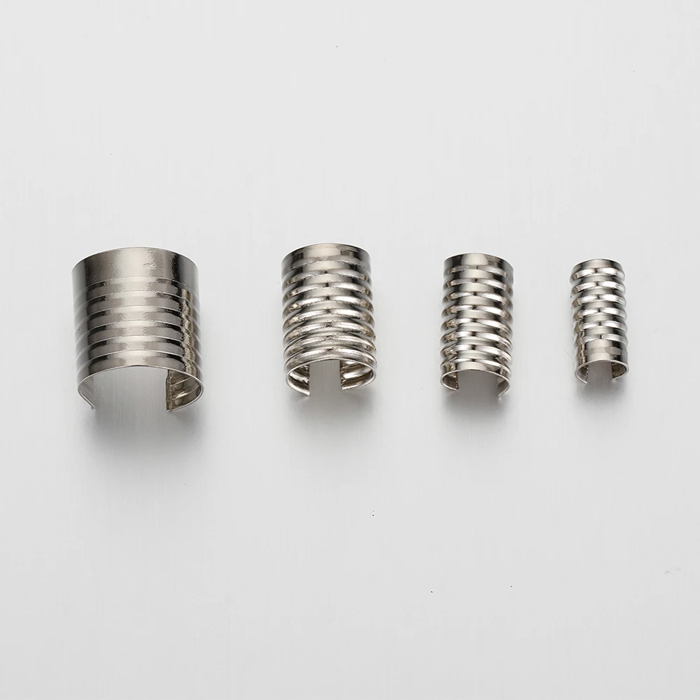 100Pcs Cord String Tube Crimping End Caps Fastener End Rope Clip for DIY Jewelry Making Braid Rope Bracelet Findings Supplier