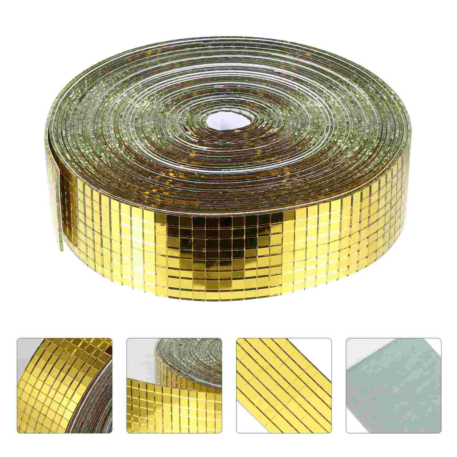 

1 Roll Mirror Stickers Square Glass Mirrors Mosaic Tiles Wall Mosaic Tiles