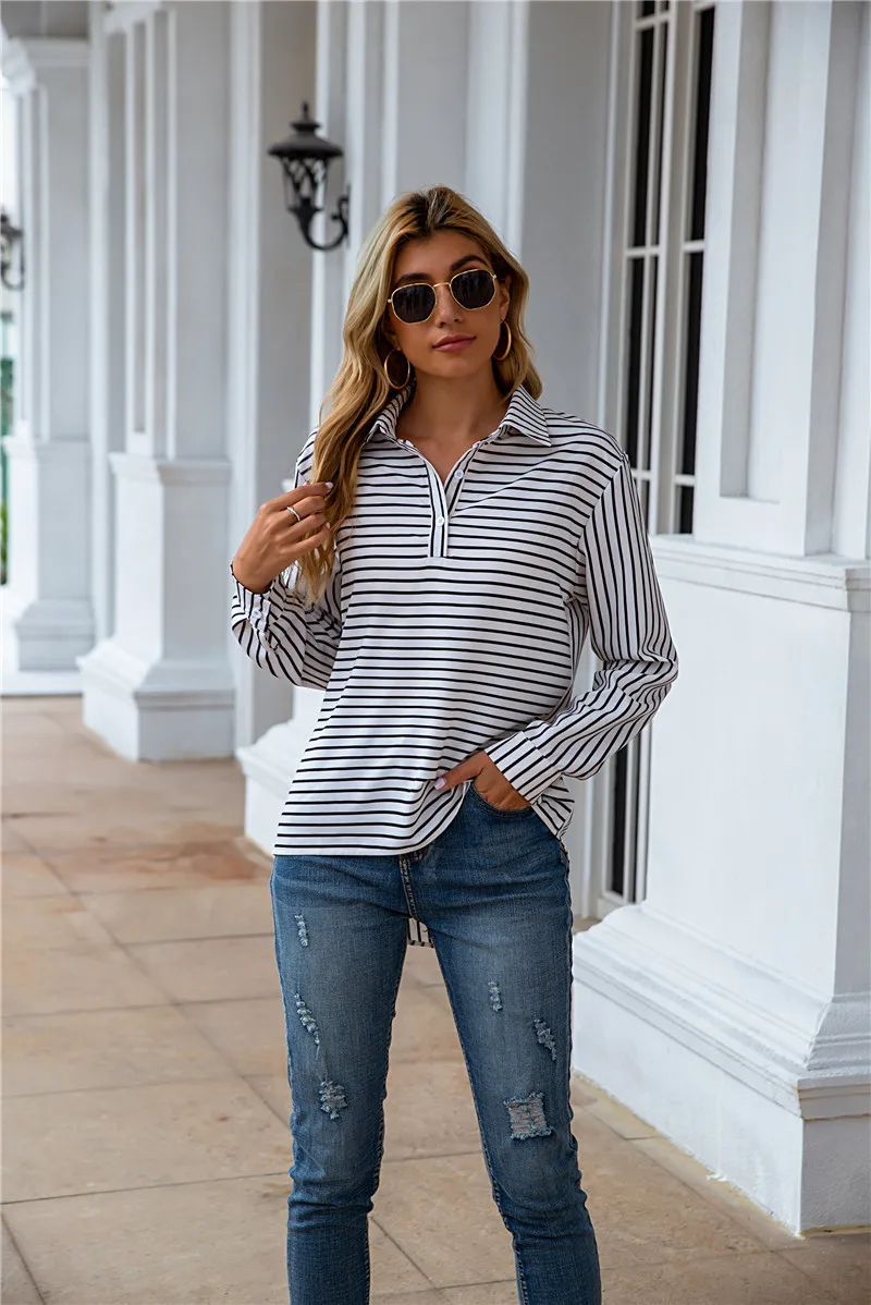 

Sweater Woman 2021new autumn and winter long sleeves with a slim bottom blouse half turtleneck sweater SBC91-SBC96