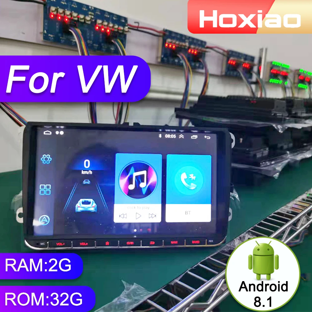Автомагнитола 2 din на Android мультимедийный видеоплеер для Volkswagen VW Golf Polo Passat B7 B6 Skoda