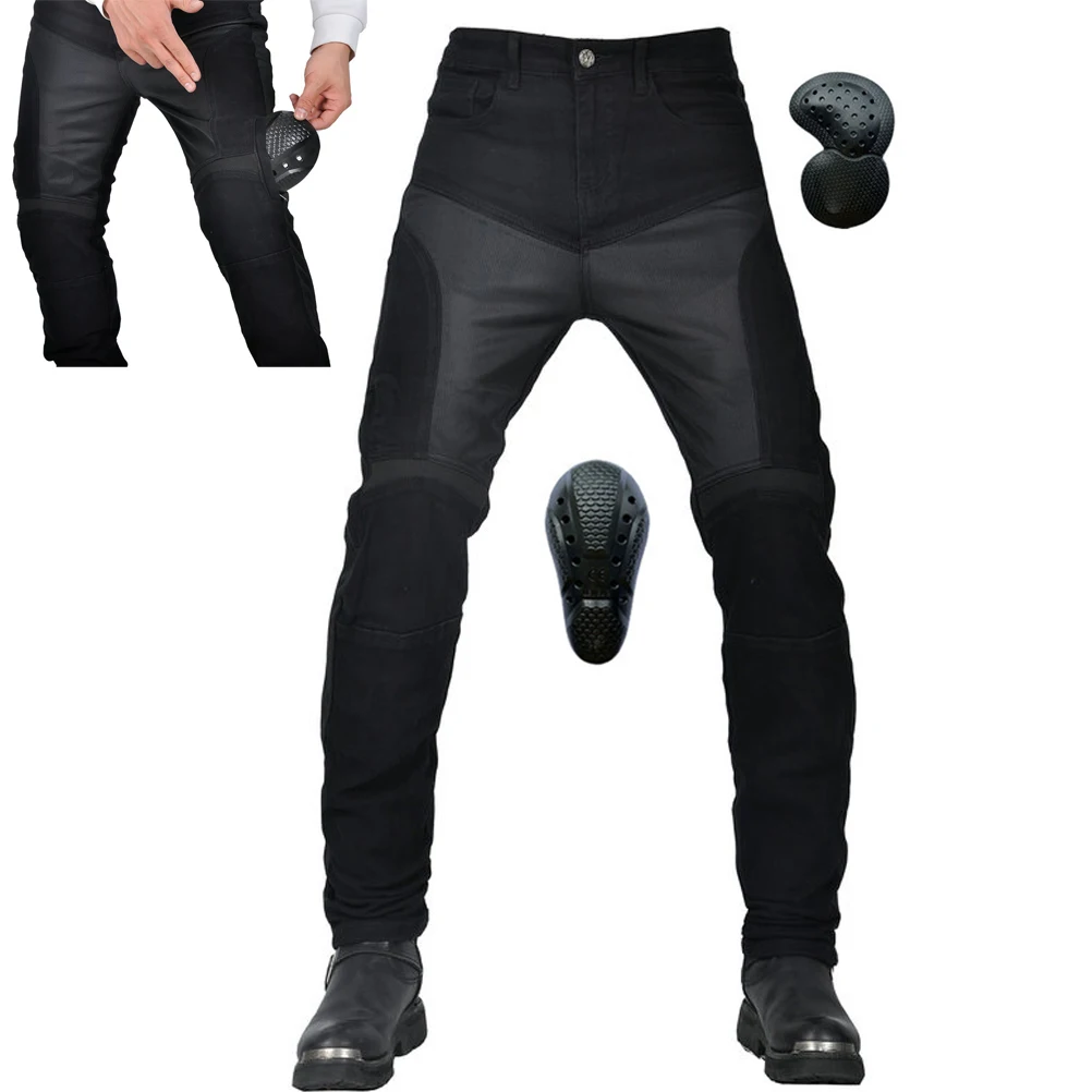 Брюки для езды на мотоцикле мужские сетчатые гоночные джинсы мотокросса в стиле