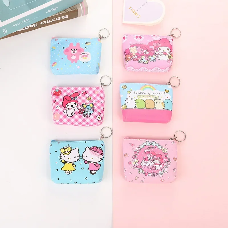 Кошелек Hello Kitty кошельки Мультяшные животные ПУ мелодия симпатичный кошелек