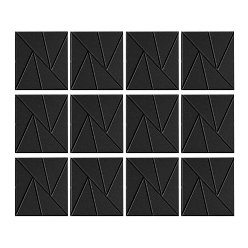 12 упаковок самоклеящихся акустических панелей звукоизоляционные пенопластовые