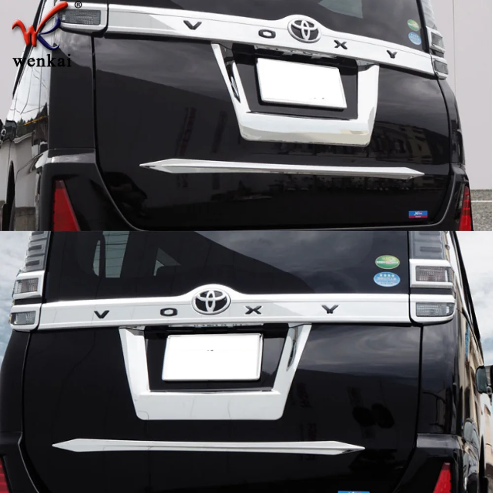 Накладка на заднюю дверь внешние аксессуары из нержавеющей стали для Toyota Voxy Noah 80