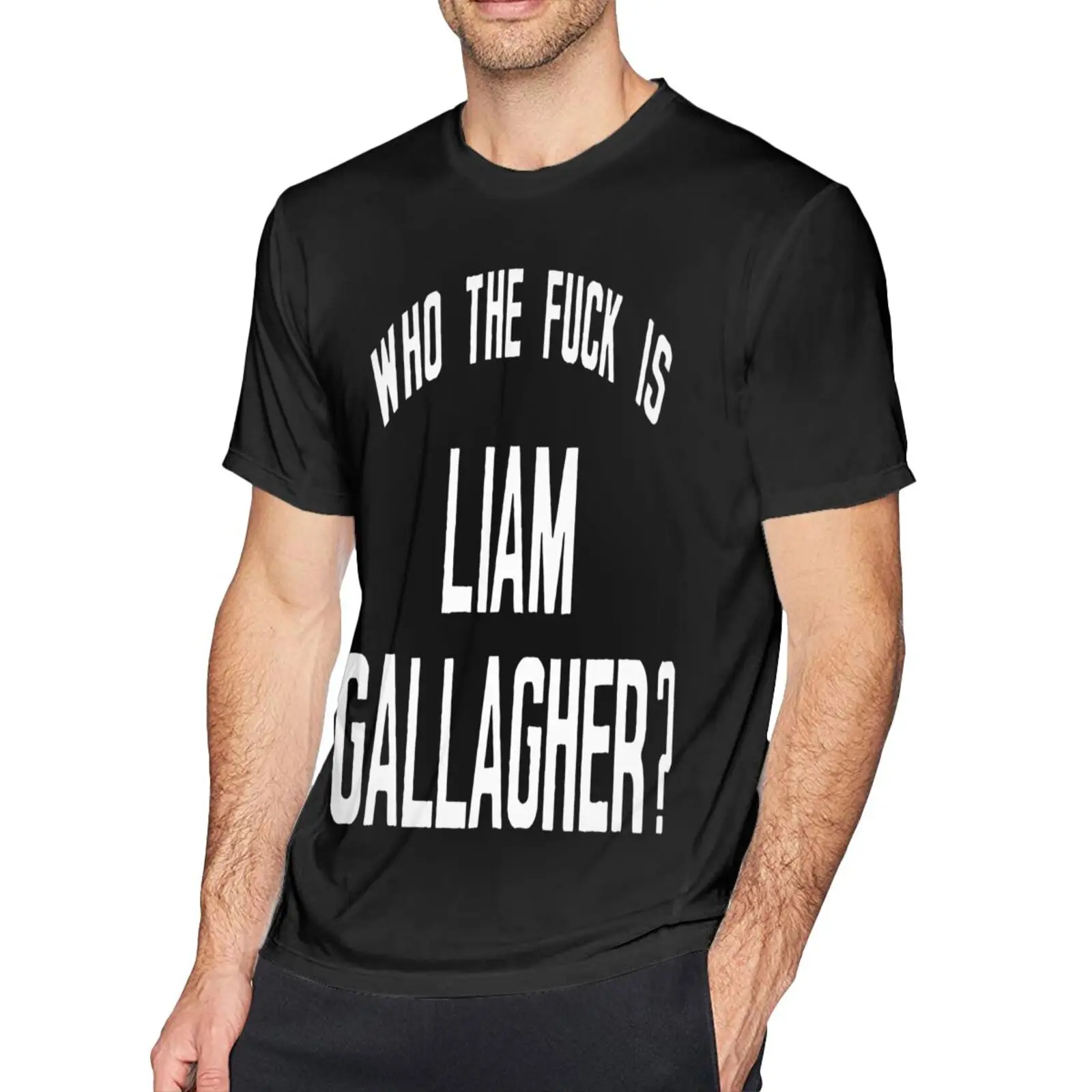 

Футболка с Лиамом галлагерером, который ФК-это футболка, винтажная Мужская футболка в стиле Харадзюку, Мужская футболка оверсайз, футболки ...