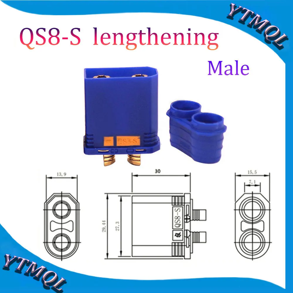 1 пара QS8-S сверхмощный аккумуляторный разъем с защитой от искрового золота