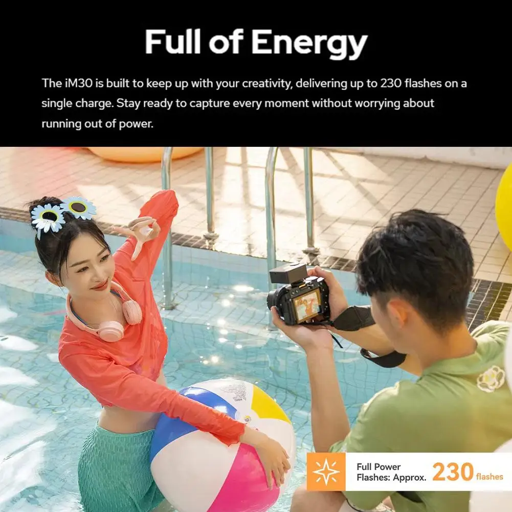 Портативная мини-вспышка Godox IM30 с ручной вспышкой