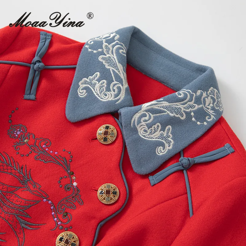 2024 роскошное брендовое винтажное пальто высокого качества женское однобортное с