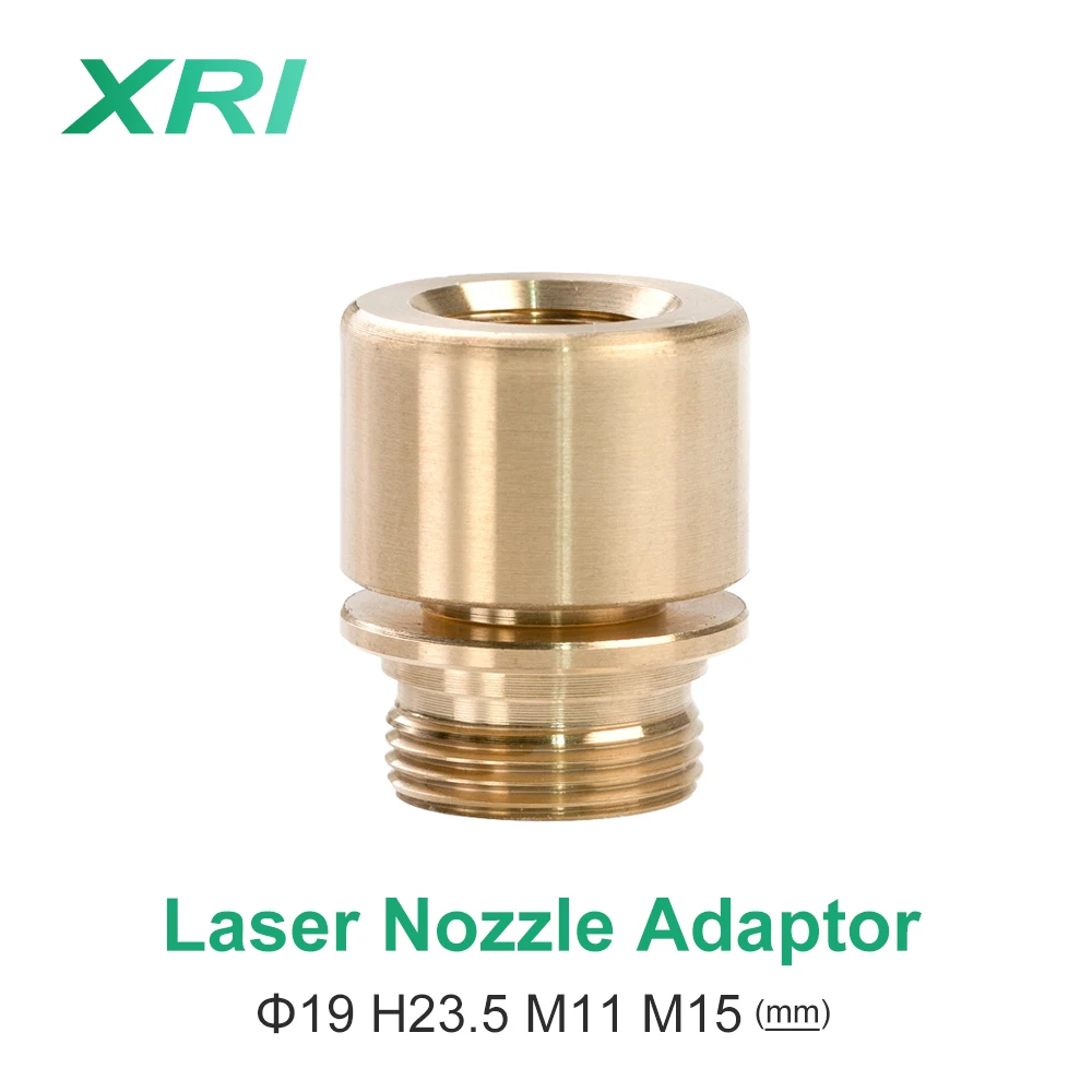 10 Pcs/Lot Laser Nozzle Holder D19mm Height 23.5mm for Highyag Nukon Laser Head Nozzle Adaptor Copper Material