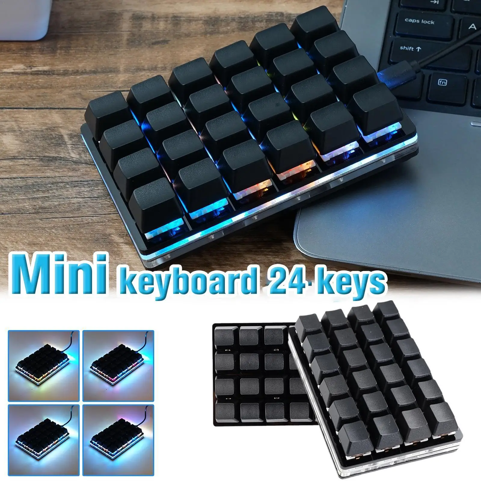 

Mini Keyboard Red Switch 24Keys Gaming Keyboard Keyboard Diy Keyboard Sayo Device Shortcut Programmable Keypad Keys Custom Macro