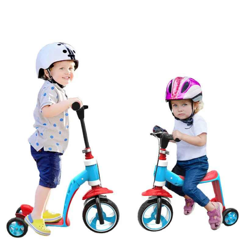 

3 в 1 деформируемый детский скутер 3-6 лет Детская балансировочная машина для мальчиков и девочек детский трехколесный велосипед качели ходунки Детская катания Игрушечная машина