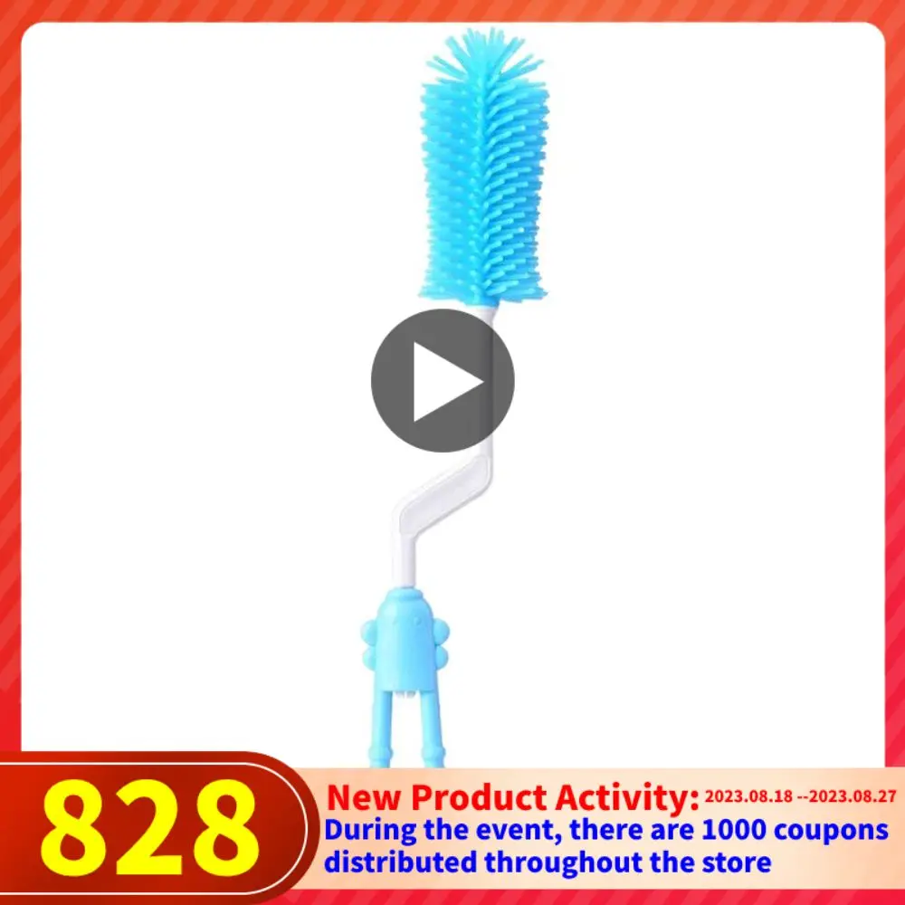 

Детская силиконовая щетка, вращающаяся на 360 градусов длинная ручка