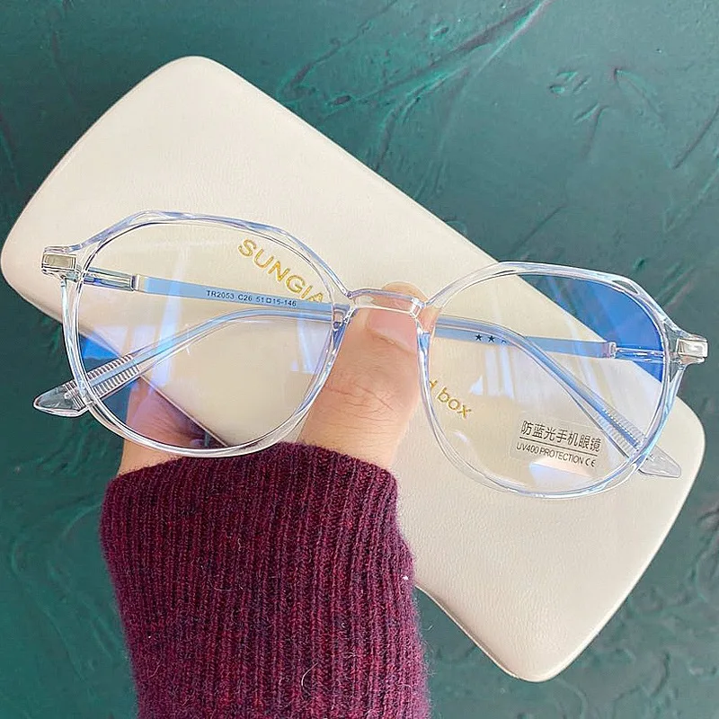 

Vintage Anti-blue Light Shortsighted Myopia Glasses Men Women Classic Eyeglasses with Diopters Polygonal Eyewear Office Glasses