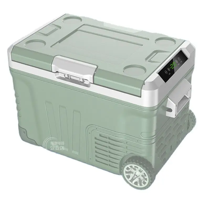 

35L 50L Mini Car Refrigerator Portable Small Fridge Freezer 12V/24V DC 100-240 AC Cooler for Outdoors Caravan Camping