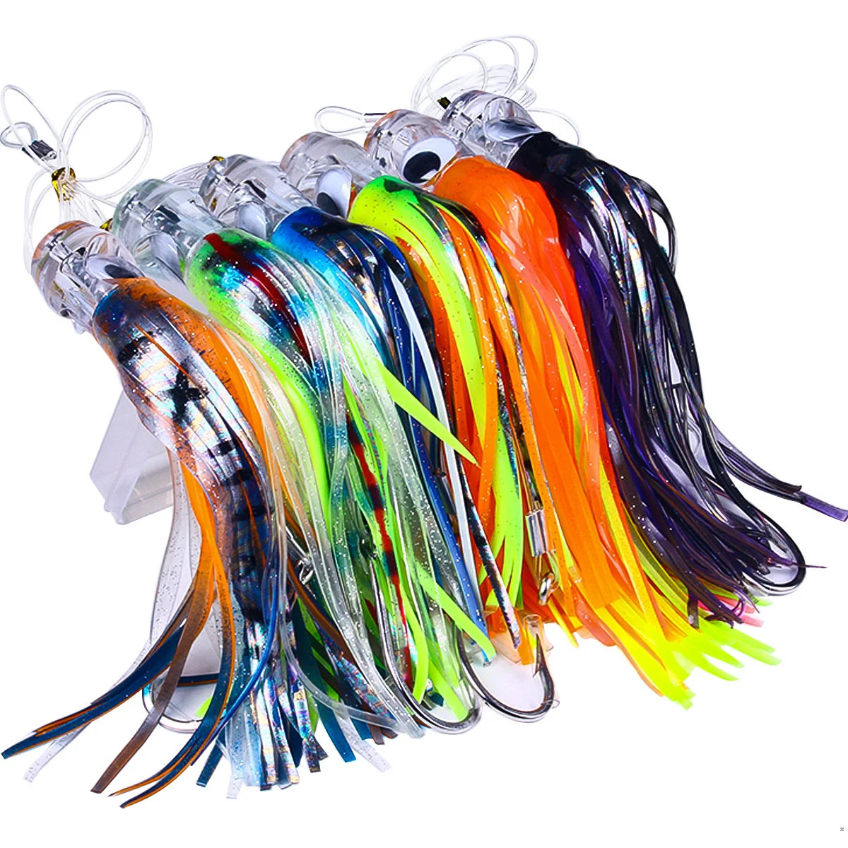 SB088 22cm 100g Tuna Luya Fishing Lure Bait Large Trolling Octopus Sea Subbait Whisker Squid Artificia Spinning Tackle 3D Fishs