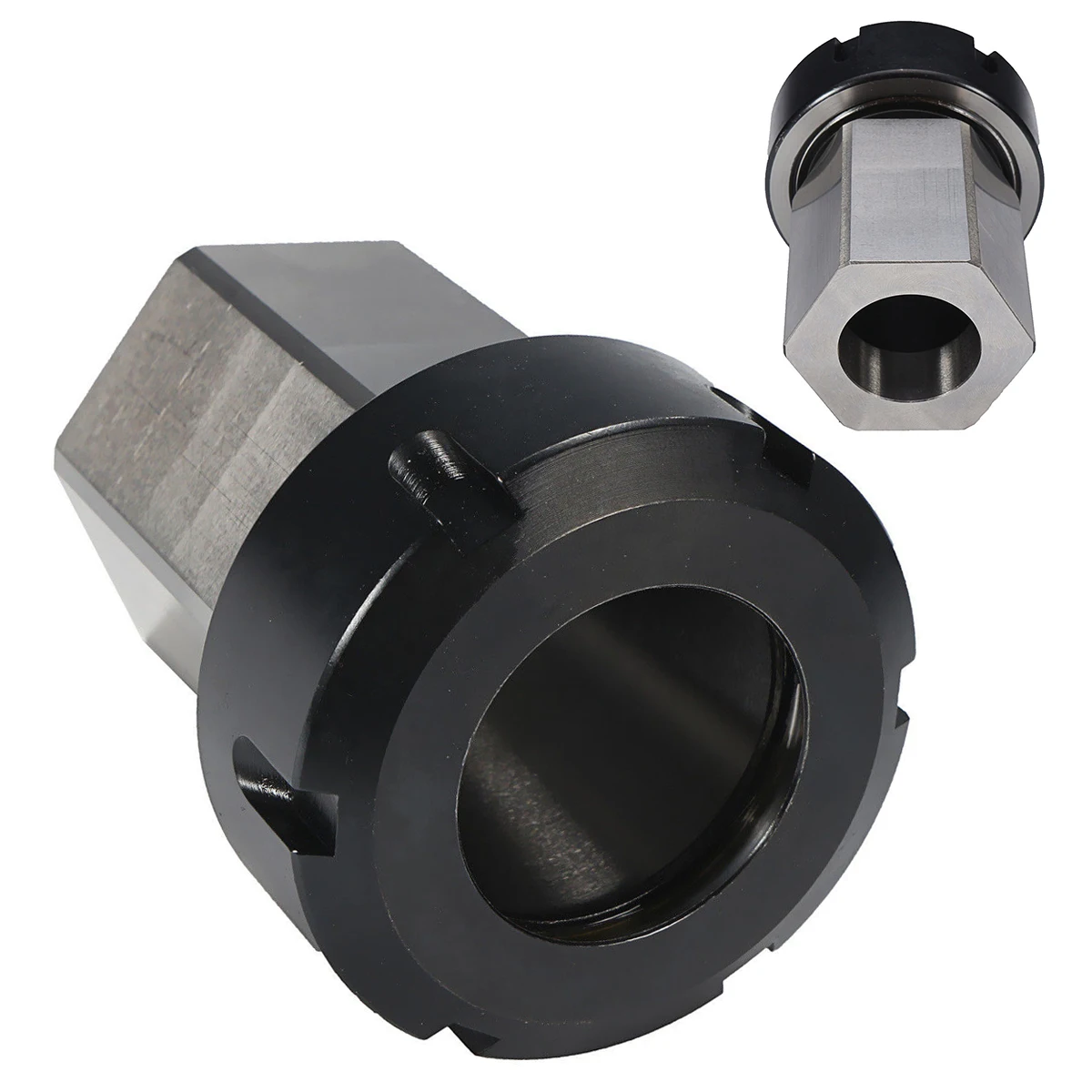 

1pc Hex ER40 Collet Block Square Collet Block Holder 50x80mm For CNC Lathe Engraving Machine