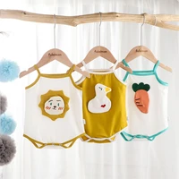 infant camisole summer cartoon animal three dimensional bag fart clothes male and female baby triangle one piece romper
