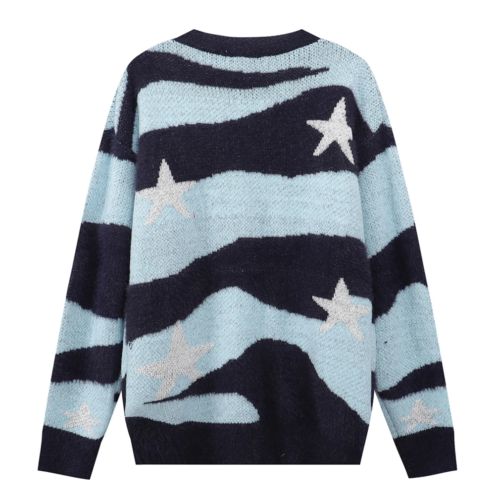 Звезда зебра кардиган мужской свитер осень Повседневная Верхняя одежда