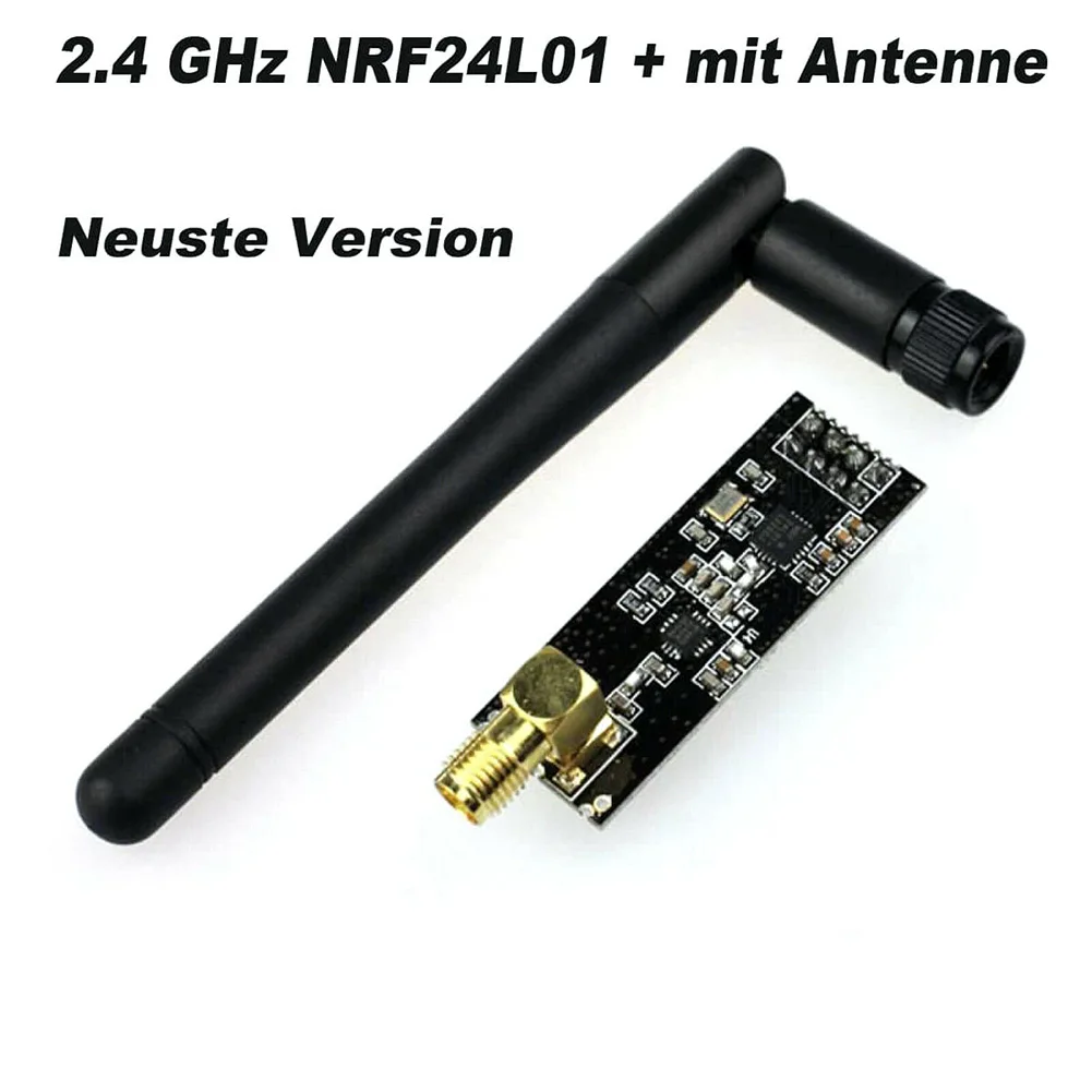 

2.4-2.5G Wireless Module NRF24L01+ PA LNA SMA Remote Radio Module Six Channels Of Data Reception 1100m Long Distance SMA Antenna