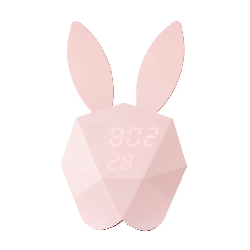 Новинка ночник-будильник в виде кролика светодиодная лампа для студентов с