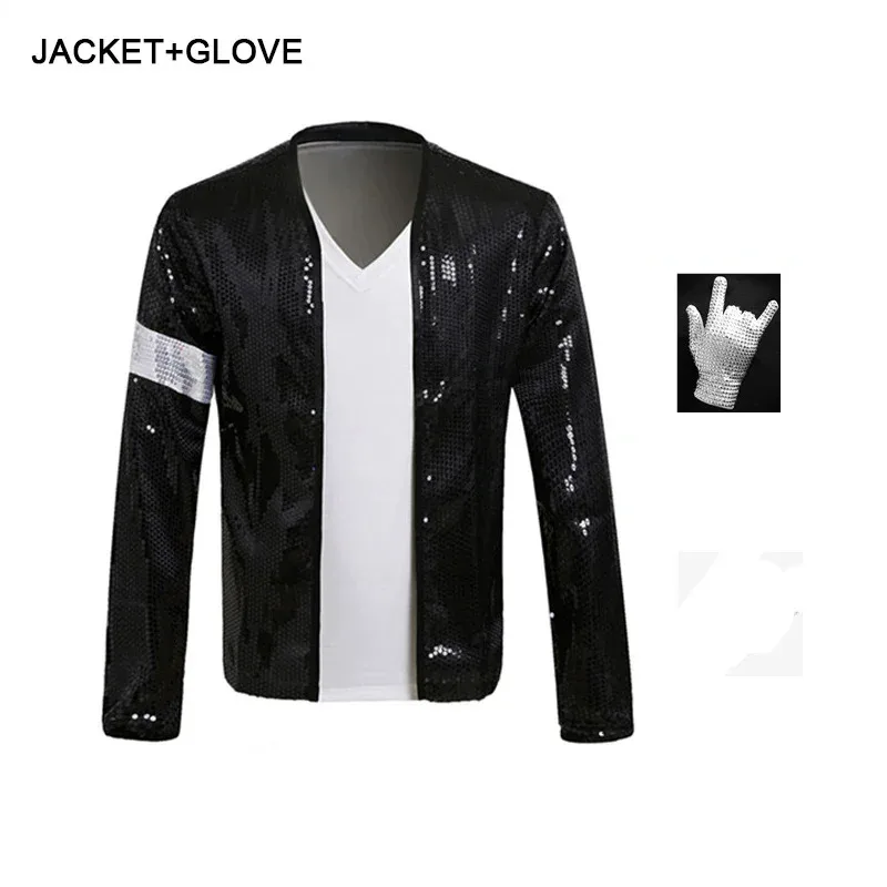 Фото Пальто MJ Michael Jackson, джинсовая куртка Billie, перчатки, детский праздничный костюм для косплея, одежда, детские комплекты 2024, футболка NM28 №3