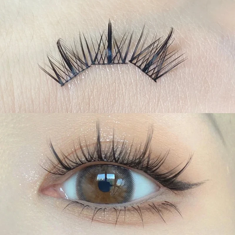 Сегментированные кластеры ресницы 11-13 мм мягкие смешанные накладные