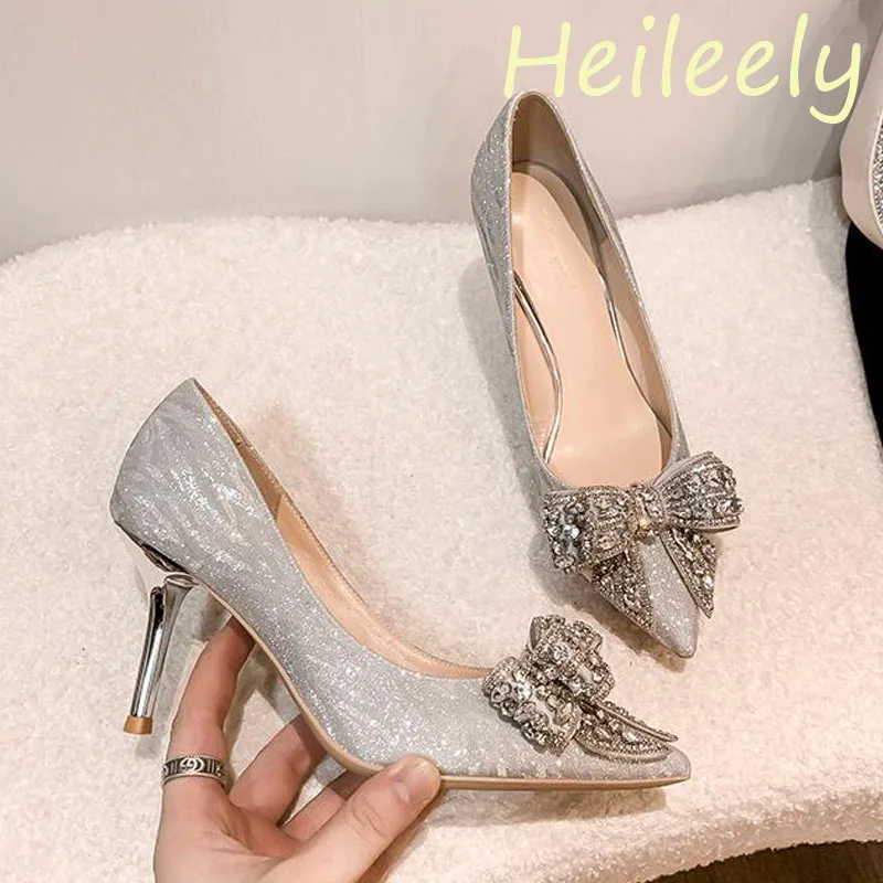 

Женские туфли-лодочки на тонком высоком каблуке, 6 см