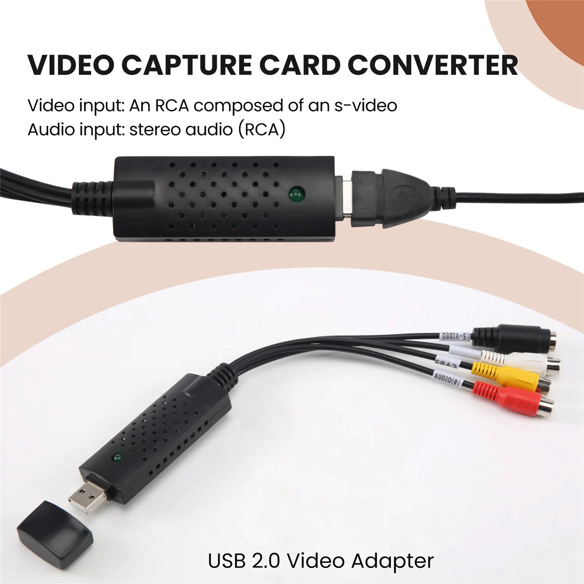 Easycap USB 2.0 Easy Cap Видео ТВ DVD VHS DVR Адаптер захвата Простая крышка USB-устройство видео