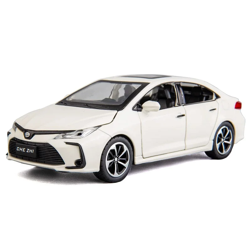 

Compatible for 1:32 Toyota Corolla Model Diecast Metal Car Zinc Alloy Pull Back Toys Cars with Sound and Light for Kids Boy Girl