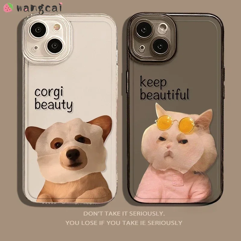 Для Honor 100 X50 X50i X40 90 80 Pro GT SE Magic 5 Mate 60 50 40 30 20 телефонная искусственная смешная маска