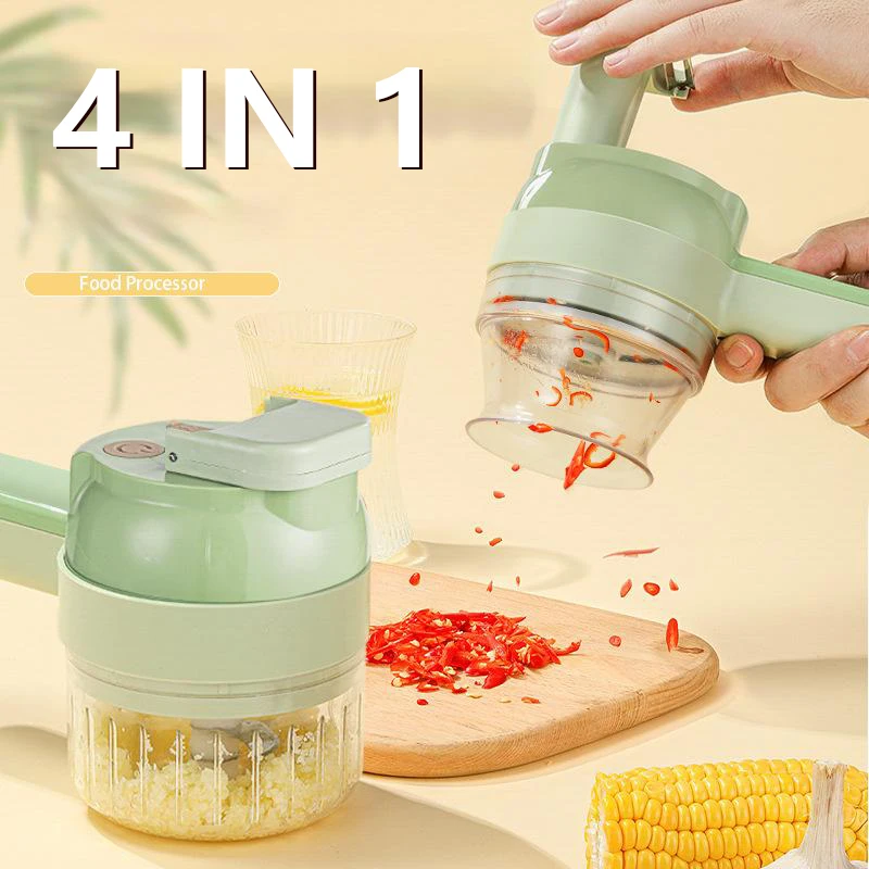 

Electric 40w Vegetable Cutter Multifunction Food Chopper Slicer Masher Wireless Garlic Crusher Grinder Kitchen Gadgets