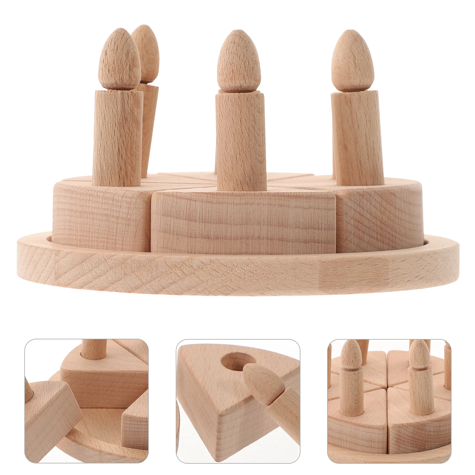 

Cake Decoration Party Birthday Ornament Kids Playthings Educational Funny Children Wooden Toy Food Cutting Cognitive Toys