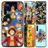 anime one piece family luffy zoro nami phone case for redmi 6 6a 7 7a note 7 note 8 8a 8t note 9 9s pro 4g 9t soft silicone