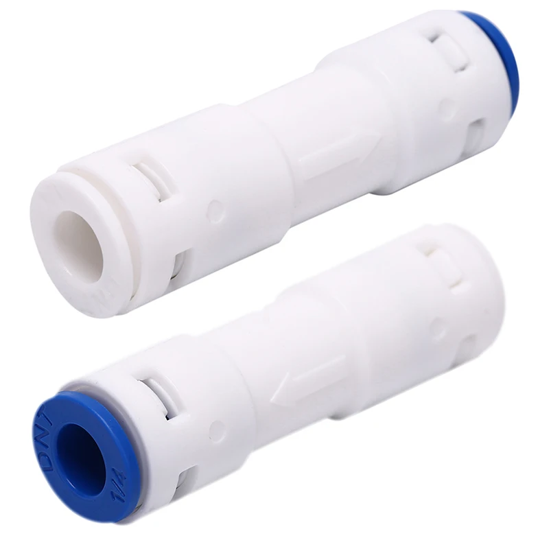 

1pc Check Valve Push In For Non Return Water Reverse Osmosis System Filters 1/4" Hot Sale