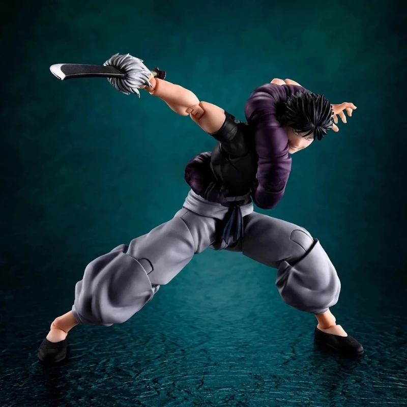 Фото Коллекционная подвижная фигурка Bandai Jujutsu Kaisen SHF Тоши Фушигуро, 15,5 см, подарок на день рождения, декор для рабочего стола QWIOOE, новинка №2