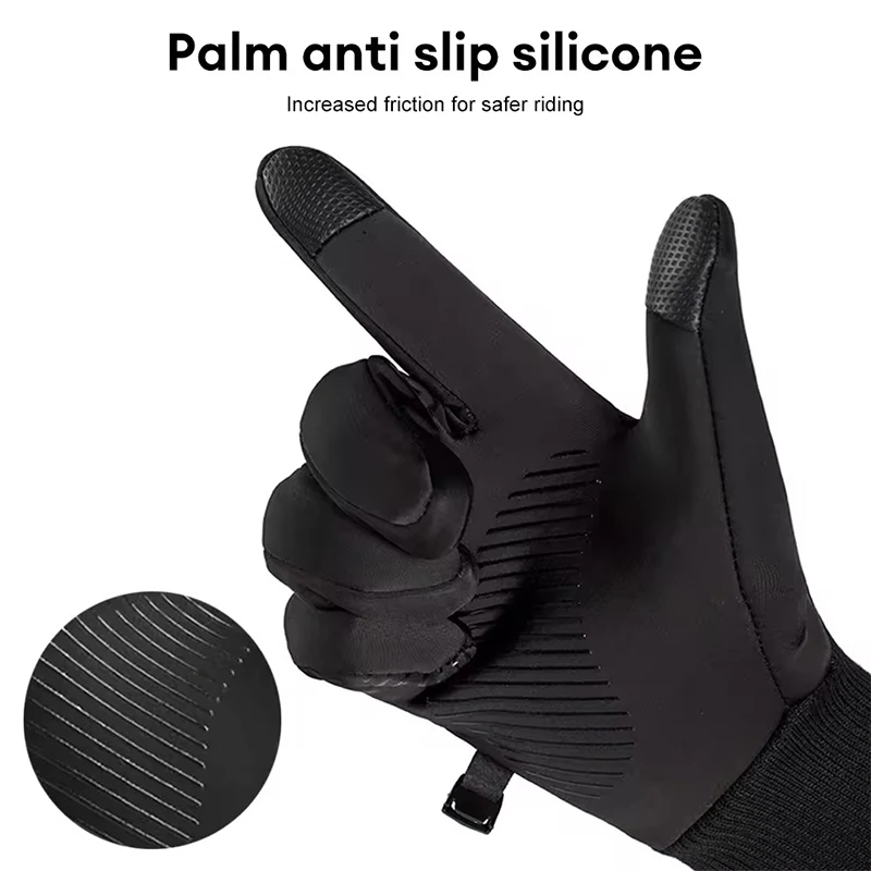 Зимние Теплые Перчатки С Сенсорным Экраном Мужские Водонепроницаемые