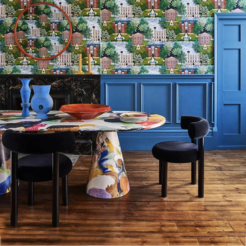 Круглый журнальный столик мебель домашняя комната центральные столы для