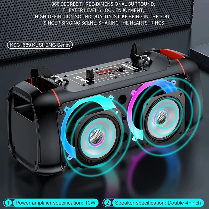 KSC-689 Caixa De Som Bluetooth HIFI Семейное караоке-аудио с дистанционным управлением